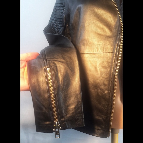 PRICE DROP! Barney’s Originals Leather Moto Jacket - Picture 6 of 8